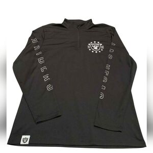 ​Las Vegas Raiders NFL 1/4 Zip Pullover Jacket L Athleisure Gameday Tech